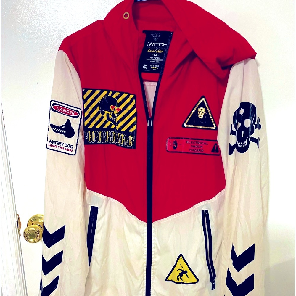 Switch Remarkable Mens Medium Windbreaker Jacket RARE HTF